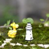 Mipcase 30 Pcs Mini Lighthouse Decor, Resin Lighthouse Outdoor Decor
