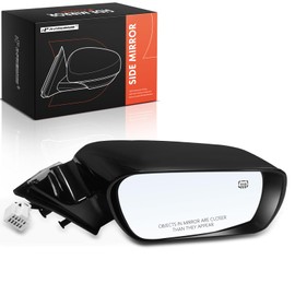 A-Premium Passenger Side Power Door Mirror - Compatible with Toyota Avalon 2000 2001 2002 2003 2004 - Non-Heated Manual Folding Black Outside Rear View Mirror with Memory Recall