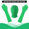 2 Pack Green Screen Chromakey Bodysuit Gloves Hood, Unisex Disappearing