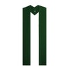 IvyRobes Unisex Adults Overlay Clergy Stole Plain Solid Emerald Church