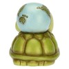 THUN - Tartaruga con mondo, Collezione Icone - ceramica, 10,7x7,2x8,6