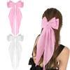WLLHYF Pack of 2 Hair Clips with Large Bow Soft
