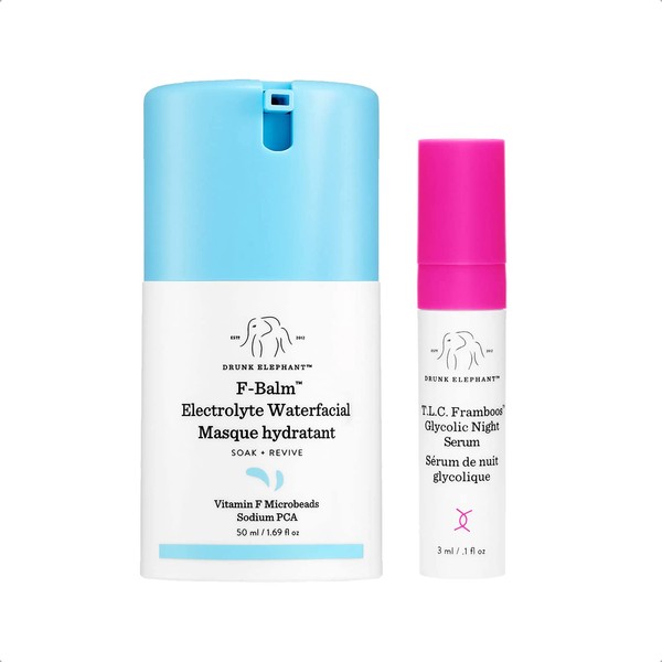 Drunk Elephant F-Balm Hydrating Electrolyte Waterfacial. Quenching and Strengthening Overnight Mask.