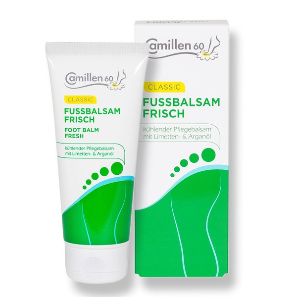 Football Lsam Fresh Camillen 60 Foot Cream for Tired and Cracked Feet Balm with Lime and Argan Oil 100 ml