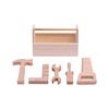 AmishToyBox.com Kid's Play Tool Box Toy Set, 6 Piece Wooden