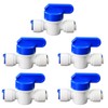 Water purifier globe valve, 1/4 "FPT x 1/4" pipe quick