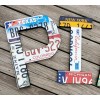 18" & 12" U.S. LICENSE PLATE LETTERS OR SIGNS!!! CUSTOM