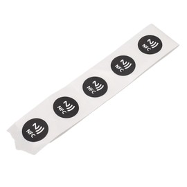 Ausla 30pcs NFC PVC -Aufkleber Wassersicher, 504 Bytes Programmierbare NFC -Karten mit Klebstoffrücken, die mit Tagmo und Aktivierten Geräten Kompatibel Sind (Black)