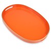 Omuriko Orange Oval Decorative Tray with Handles, Versatile Serving Tray