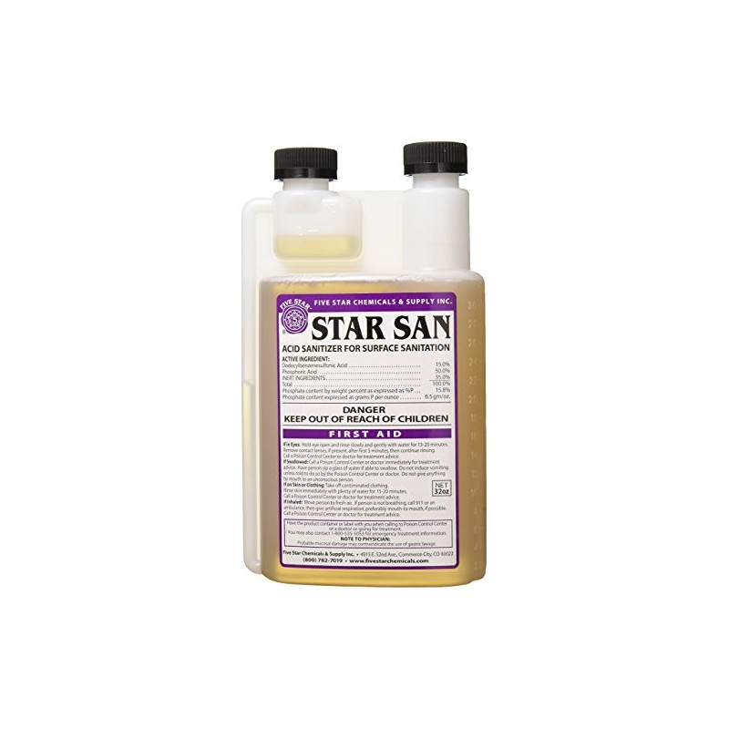 Five star Star San Acid Sanitizer for Surface Sanitation, 32oz