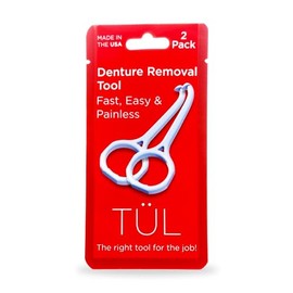 Denture Removal Tool | Made in the USA | Blue 2 Pack | Top Denture Accessories