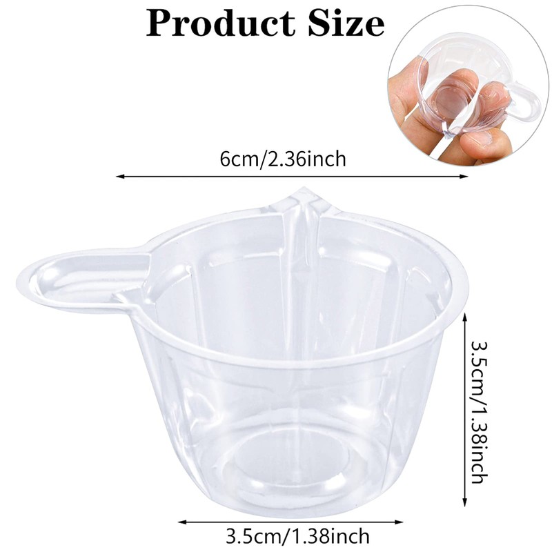 Pinenuts Disposable Urine Cups, 60 Pcs Plastic Urine Collection Cups,