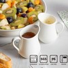 2 Pack 4 Oz Classic White Ceramic Small Creamer Pitcher