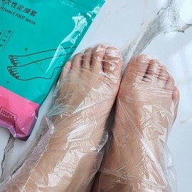 1 set of vinyl 1 set footpack exfoliation 100 pieces for disposable foot vinyl 100 pieces / 비닐 1세트 발팩 각질제거 일회용 풋비닐 100장