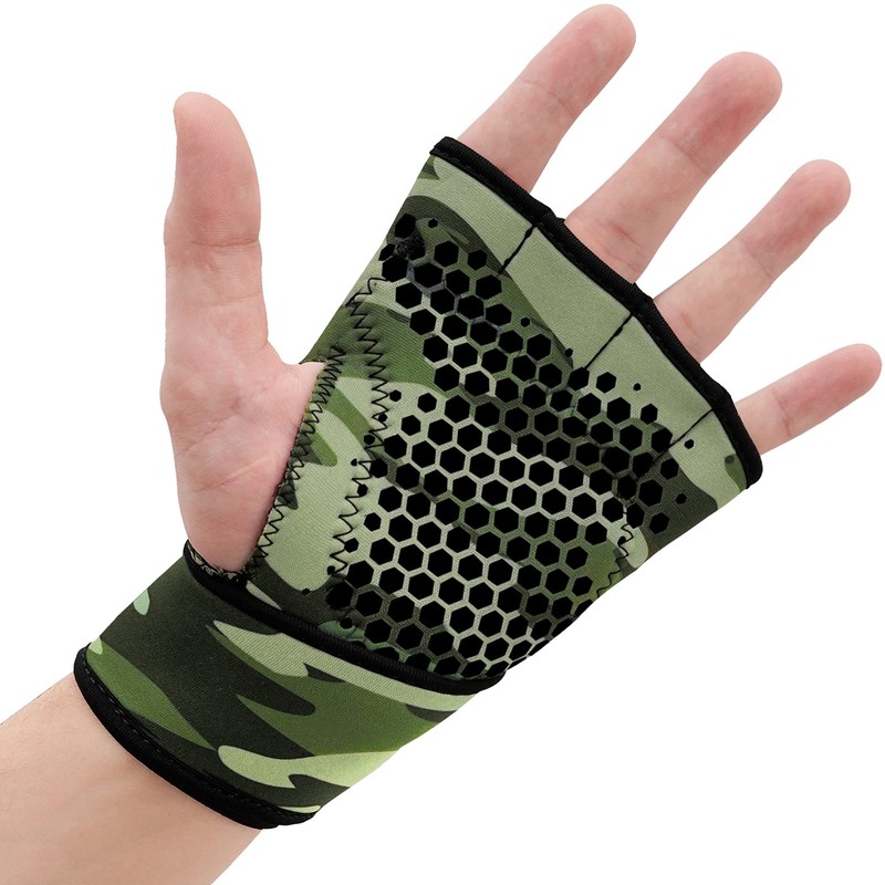 RDX Weightlifting Gloves Gym Anti Slip Long Strap Muscle Training