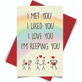 Cheerin Valentines Day Cards for Him and Her - Sweet Romantic Greeting Card