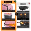 DocSafe Fireproof Document Box with Lock＆Shoulder Strap,Hard Case File Organizer