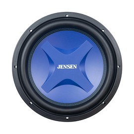 Jensen J4W12 12-Inch Subwoofer | 1200 Watts Peak Power | Blue Woofer Cone with Double Stitched Rubber Surround