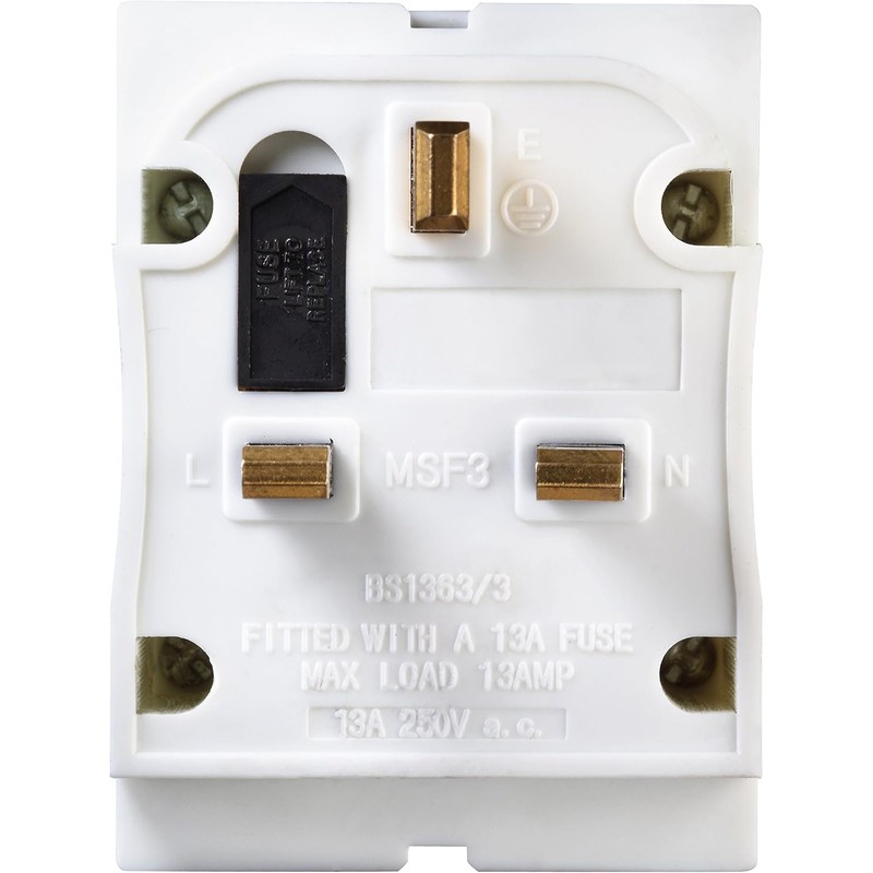 Multi Socket Plug Adaptor, Two Sockets, 5 x 5 x