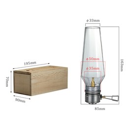 Outdoor Gas Candle Lamp Tent Lantern Light for Backpacking Camping Hiking Fishing