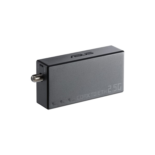 ASUS 2.5Gbps Ethernet Over Coax Adapter (MA-25 1 Pack), MoCA