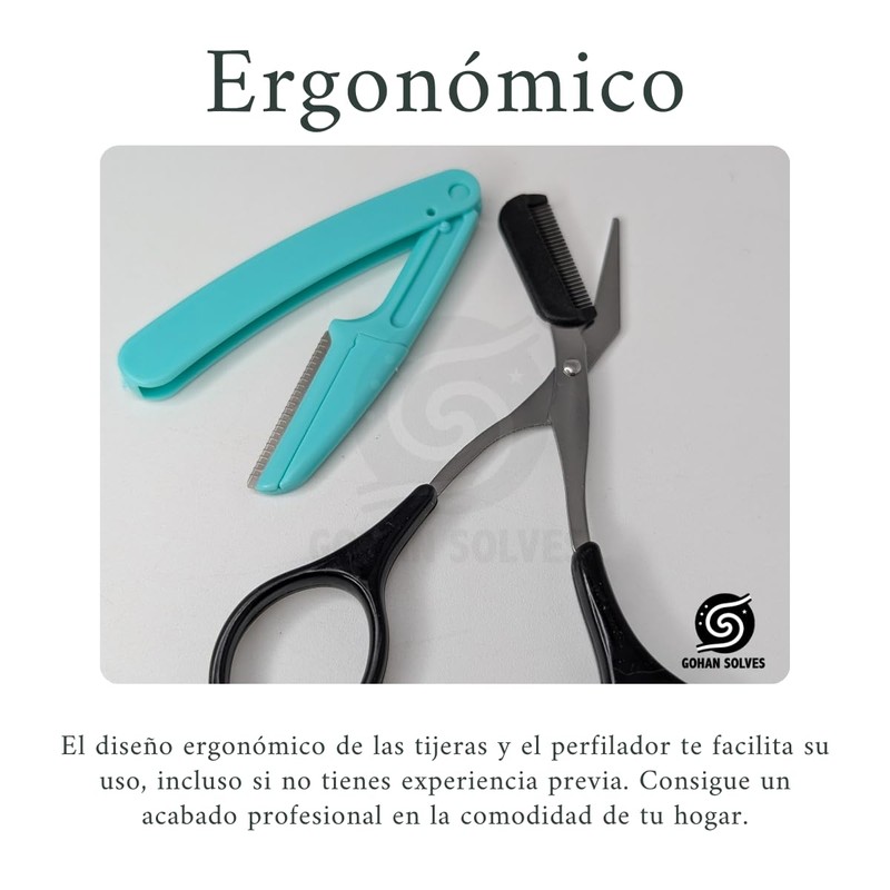 Perfilador Y Tijra Con Peine, Facial Cejas, Bigote Modelador
