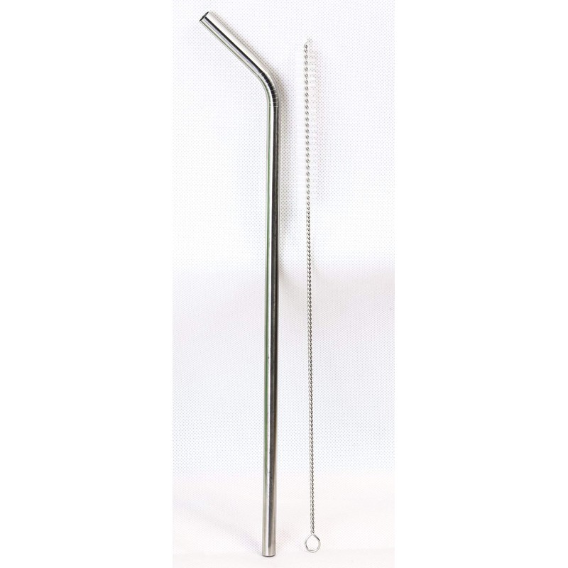 2 JUMBO 14" Stainless Steel Straws 100 oz HUGE SUPER