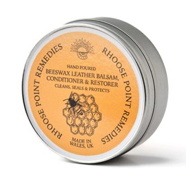 Premium Beeswax Leather Conditioner & Balm – Hand-Poured Natural Restorer for Boots, Bags, Jackets, Furniture, Car Seats & More – Cleans, Conditions & Protects – 10.5 Fl Oz