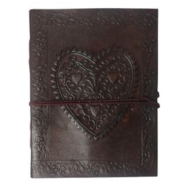 Purpledip Leather Diary/Journal/Decorative Notebook for Corporate Gift or Personal Memoir: Heart-to-Heart (lj03)