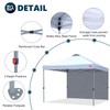 MASTERCANOPY Durable Pop-up Canopy Tent with 1 Sidewall (10'x10',White)