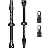 BUCKLOS Tubeless Presta Valve Stem Kit, Black, Aluminum, Universal Fit,