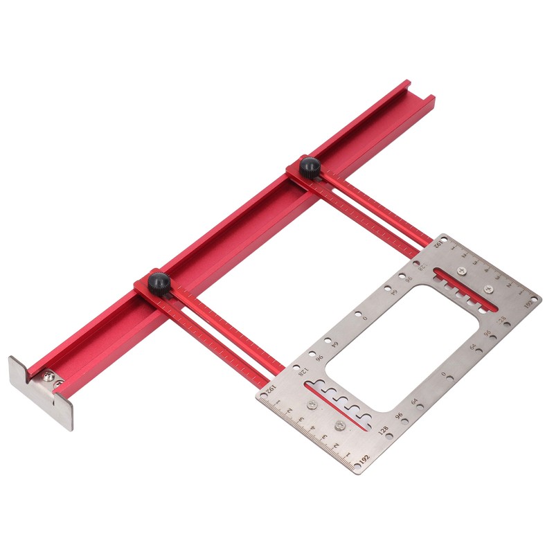 Door Handle Punch Locator Cabinet Hardware Opening Locating Jig 64mm