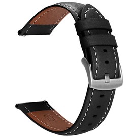 Leather Replacement Strap for Garmin Vivoactive 4/Venu 3/Venu 2, 22 mm Sports Watch Strap, Wristbands for Garmin Forerunner 255/265 Music/First Avenger/Darth Vader
