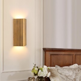 ZEROUNO Modern LED Wall Sconce Indoor Wall Lights, Bronze Hardwired Up and Down Wall Mount Light for Living Room Bedroom Hallway Corridor Stairs Warm White 3000K (with Replacement G9 Bulbs)