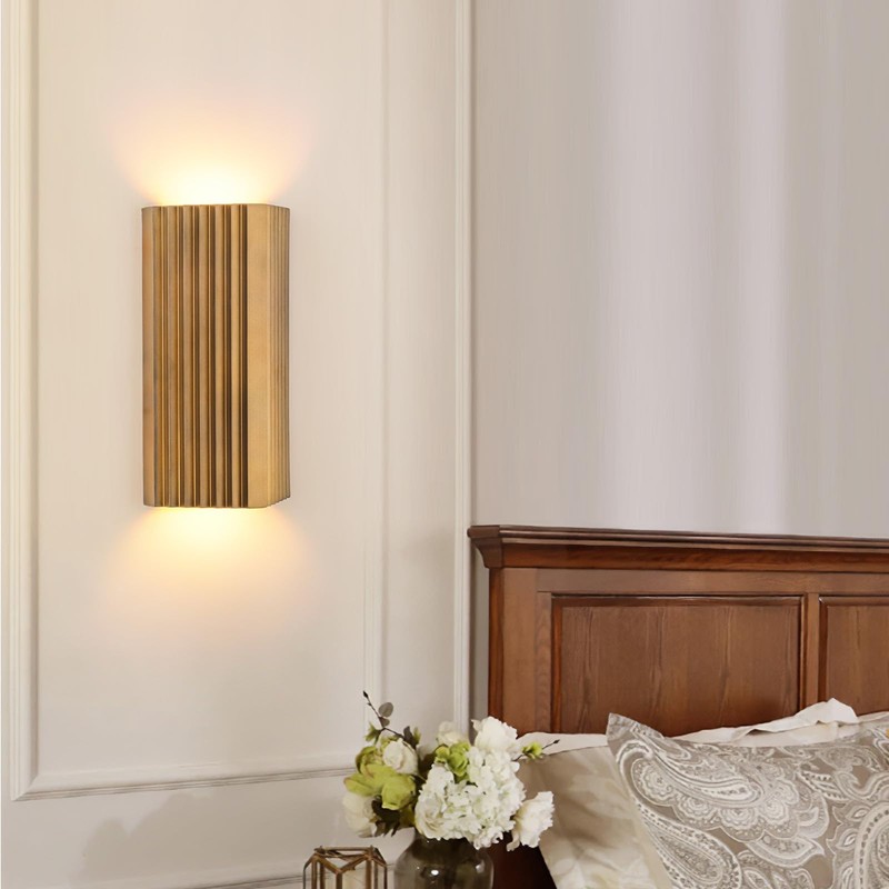 ZEROUNO Modern LED Wall Sconce Indoor Wall Lights, Bronze Hardwired