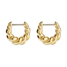Ana Luisa 14K Gold Twisted Hoop Earrings - Paris Mini | Elegant & Dainty 14K Gold Plated Mini Twisted Hoops | Hypoallergenic, Water-Resistant & Tarnish-Free | Lightweight | Stainless Steel Posts