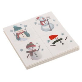 Baluue 1 Set Festive Tattoo Decals Christmas Temporary Santa Claus Reindeer Art Stickers for Holiday Parties Winter Celebrations