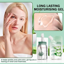 2 Geles Hidratantes Para Rostro Y Cuerpo, Gel Antiadherente Para Después Del Sol, Loción De Aloe Vera, Cuidado De La Piel, De Rápida Absorción, Larga Duración, Refrescante, Hidratante Facial