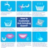 Vasmeiy Crunch Splint for Night, 2 Sizes, 4 Mouldable Mouth