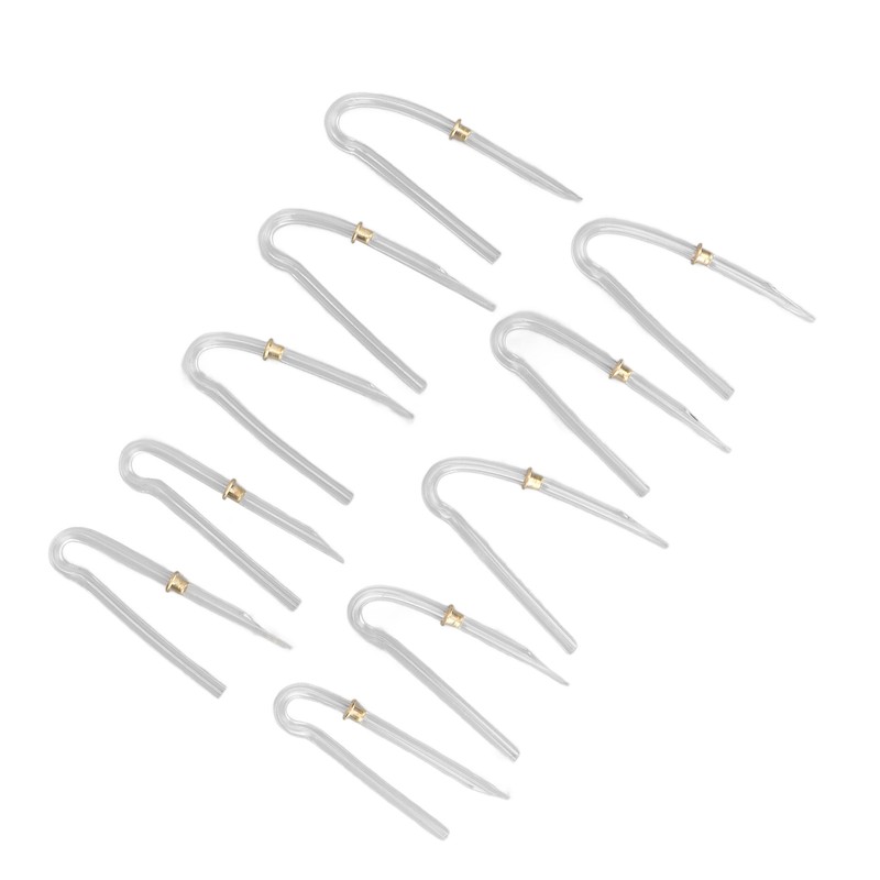 10pcs Preformed Earmold Hearing Aid Tubes Professional BTE Hearing Aid
