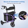 WALK MATE 3 Wheel Rollator Walker with Seat for Slim