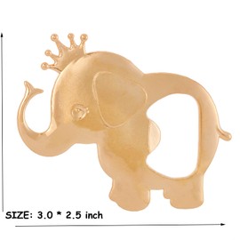 16 Pack Elephant Theme Baby Showers Party Favors Bottle Opener Party Favor for Guests Elephant Bottle Opener Girl Baby Shower Souvenirs Birthday Bridal Shower Wedding Favor Gift (Blue, 16)