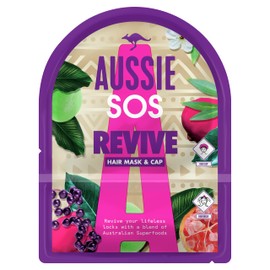 Aussie SOS Hair Mask & Cap Revive Your Lifeless Locks With A Blend Of Australian Superfoods, Vegan, 20ml