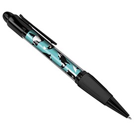 1 x Orca Killer Whale Sea Life Blue Water Black Ballpoint Pen Student #3541