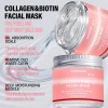 Mascarilla Facial Antiarrugas Colágeno Ácido