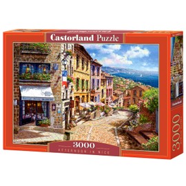 CASTORLAND 3000 Piece Jigsaw Puzzles, Afternoon in Nice, Puzzle of France, Mediterranean View, Adult Puzzles, Castorland C-300471-2