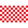 CafePress RED and White Checkered Pattern Sticker Rectangle Bumper Sticker