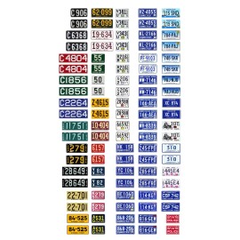 Three Inches Under 1/64 scale model car assorted USA Connecticut license plates state tags 1:64