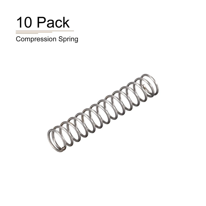 DTGN 0.5x5x25mm(DxODxL) Compression Spring - 10Pack - Good for Machinery
