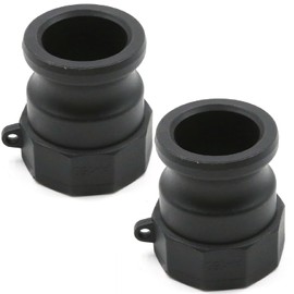 EATAKWARD 2 Pcs Camlock Fitting Part A, 1-1/2" Male Cam Lock Adapter x Female NPT Cam Groove Hose Fitting Quick Disconnects Adapter Female NPT Thread Cam Lock Fitting for Pipelines (125 Psi)